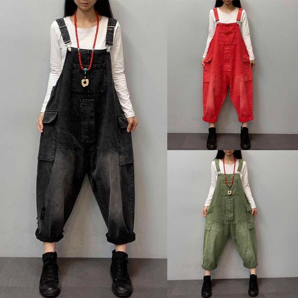women's jumpsuits & rompers baggy jean overalls ladies plus size straight bib strap low crotch denim pants europe cowboy solid wide leg, Black;white
women's jumpsuits & rompers baggy jean overalls ladies plus size straight bib strap low crotch denim pants europe cowboy solid wide leg, Black;white