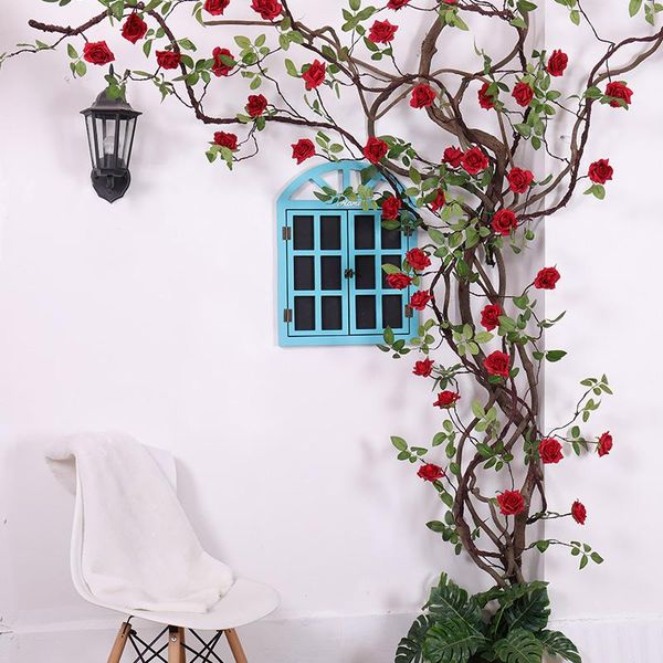 decorative flowers & wreaths 300cm artificial rose rattan ivy vine silk string for home wedding wall decoration fake leaf diy hanging garlan
decorative flowers & wreaths 300cm artificial rose rattan ivy vine silk string for home wedding wall decoration fake leaf diy hanging garlan