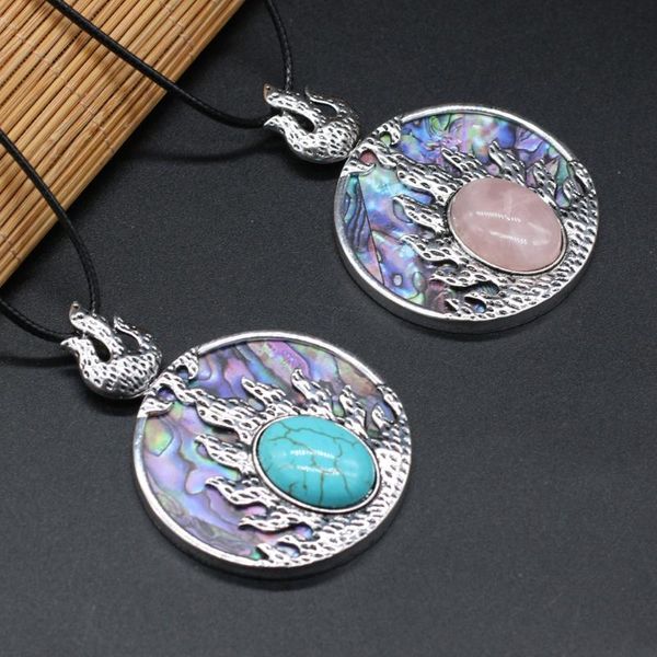 fashion natural abalone shell pendant necklaces for women jewelry flame rose quartzs handmade diy necklace exquisite gift, Silver
fashion natural abalone shell pendant necklaces for women jewelry flame rose quartzs handmade diy necklace exquisite gift, Silver