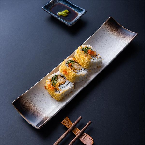 dishes & plates sushi japanese plate rectangular ceramic tableware western creative fish home
dishes & plates sushi japanese plate rectangular ceramic tableware western creative fish home