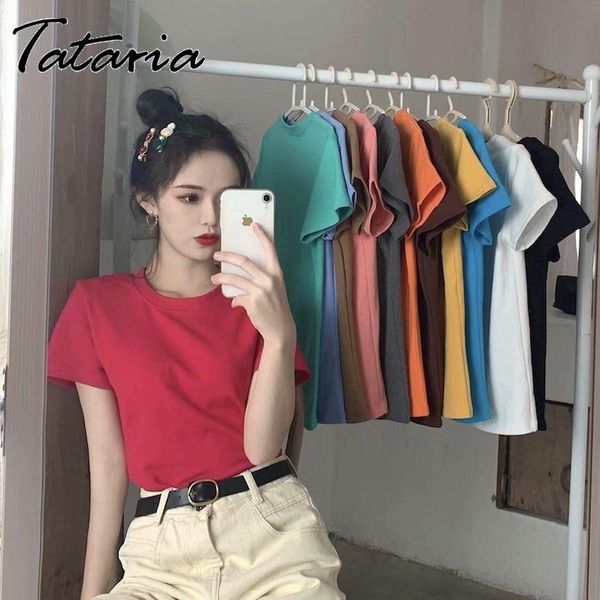 summer slim t-shirts with short sleeve women candy colors plus size causal lady solid pure cotton round-neck shirt female women's t-sh, White
summer slim t-shirts with short sleeve women candy colors plus size causal lady solid pure cotton round-neck shirt female women's t-sh, White