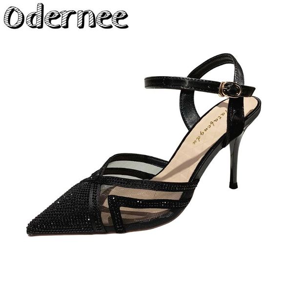 2021  rhinestone pointed toe women sandals fashion sexy thin heels women shoes summer buckle strap comfortable shoes women dress sho, Black
2021  rhinestone pointed toe women sandals fashion sexy thin heels women shoes summer buckle strap comfortable shoes women dress sho, Black