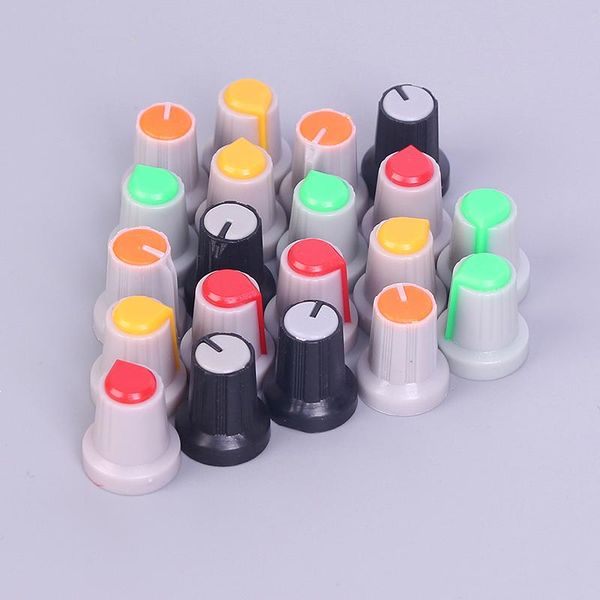 smart home control 20pcs 6mm plastic threaded knurled potentiometer knobs caps random color 15*17mm
smart home control 20pcs 6mm plastic threaded knurled potentiometer knobs caps random color 15*17mm