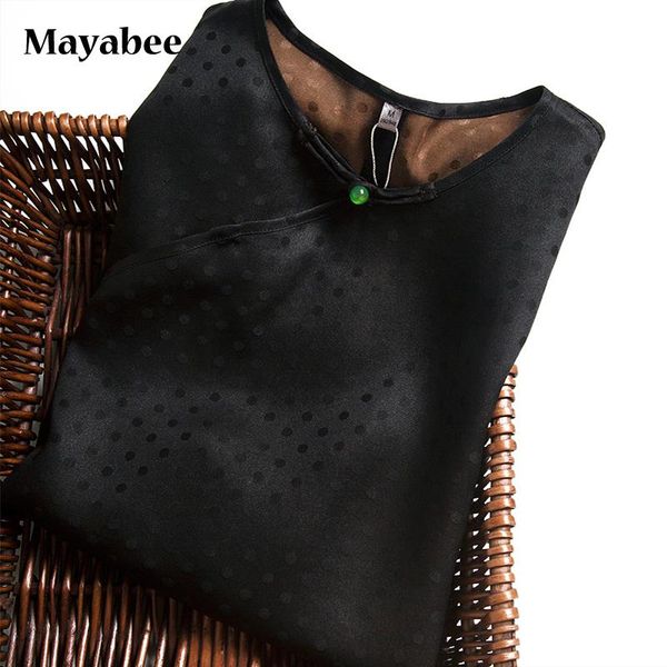 women's t-shirt chinese style silk loose blouse woman short black retro 2021 spring and summer sleeve, White
women's t-shirt chinese style silk loose blouse woman short black retro 2021 spring and summer sleeve, White