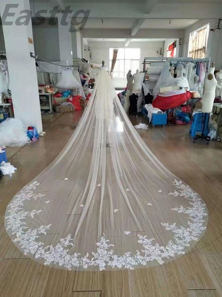bridal veils 4 meters white ivory cathedral mantilla wedding long lace edge veil with comb accessories bride, Black
bridal veils 4 meters white ivory cathedral mantilla wedding long lace edge veil with comb accessories bride, Black
