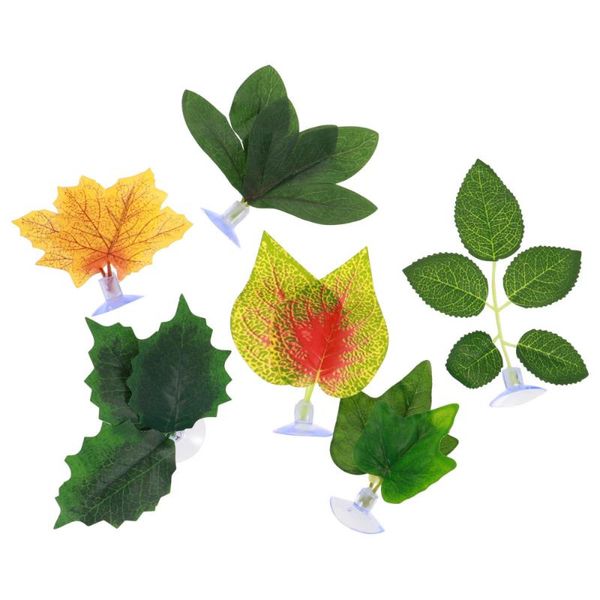 6pcs aquarium simulation lifelike leaves with suction cup fish tank landscape decorations
6pcs aquarium simulation lifelike leaves with suction cup fish tank landscape decorations