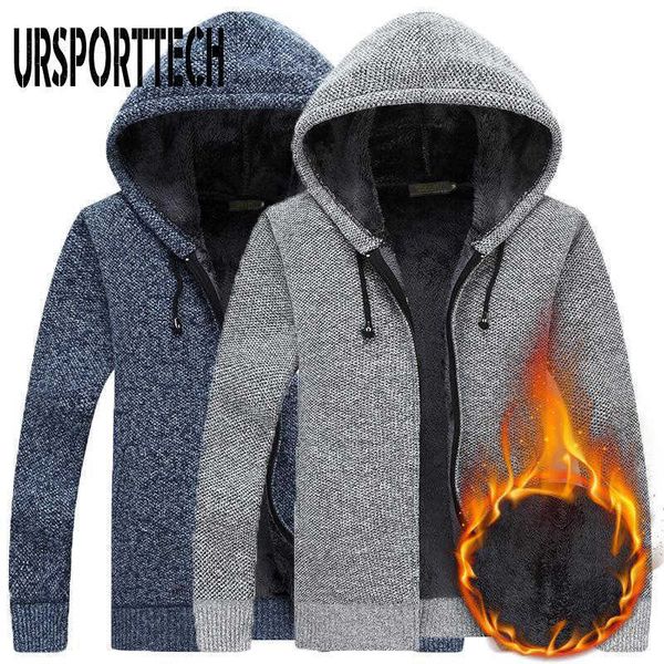 ursporttech winter mens fleece sweatercoat fashion zipper hooded jacket slim fit thick casual sweater men cardigan masculino 3xl 210528, White;black
ursporttech winter mens fleece sweatercoat fashion zipper hooded jacket slim fit thick casual sweater men cardigan masculino 3xl 210528, White;black