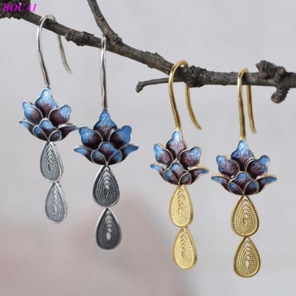 dangle & chandelier bocai s925 sterling silver ear drop retro female national style peacock feather silk burnt blue thai earrings
dangle & chandelier bocai s925 sterling silver ear drop retro female national style peacock feather silk burnt blue thai earrings