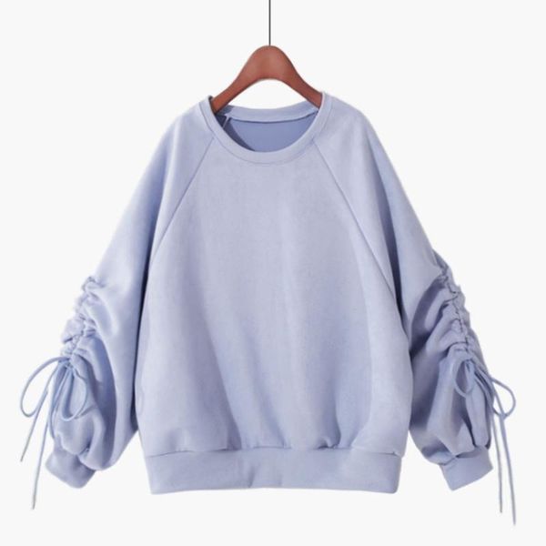 vintage drawstring women sweatshirts sweet o-neck lantern sleeved thicken warm winter loose casual all match female pulls women's hood, Black
vintage drawstring women sweatshirts sweet o-neck lantern sleeved thicken warm winter loose casual all match female pulls women's hood, Black