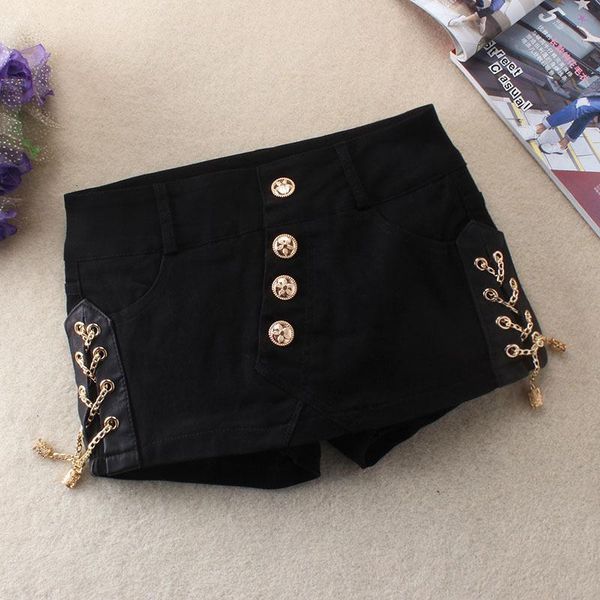 women's shorts skirt black korean vintage high waist female slim autumn winter button femme, White;black
women's shorts skirt black korean vintage high waist female slim autumn winter button femme, White;black