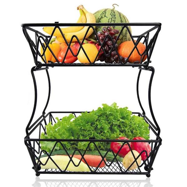 storage baskets fruit basket display stand 2tier metal counterbowl holder kitchen wire for vegetable bread
storage baskets fruit basket display stand 2tier metal counterbowl holder kitchen wire for vegetable bread