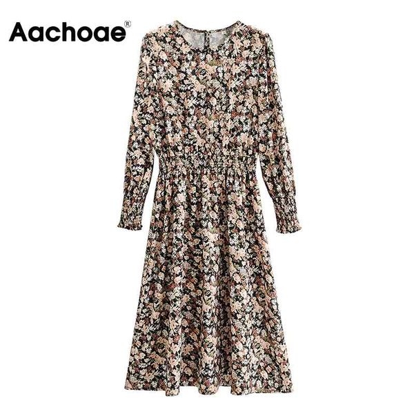 aachoae women o neck floral print dress long sleeve casual midi dress elastic waist boho pleated dress autumn vestido de mujer 210413, Black;gray
aachoae women o neck floral print dress long sleeve casual midi dress elastic waist boho pleated dress autumn vestido de mujer 210413, Black;gray