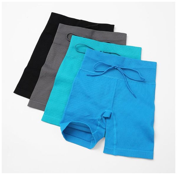 women's shorts women fintness solid elastic ribbed short-legging hip-lifting high-waisted without embarrassment line sport, White;black
women's shorts women fintness solid elastic ribbed short-legging hip-lifting high-waisted without embarrassment line sport, White;black