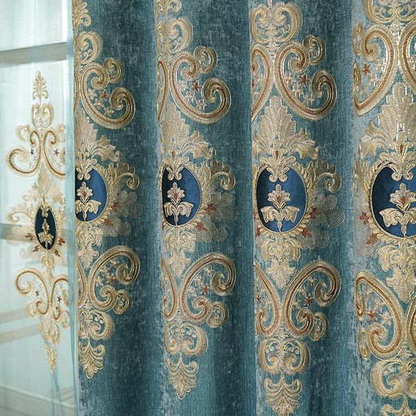 curtain & drapes european style curtains for living room bedroom light luxury embroidered chenille
curtain & drapes european style curtains for living room bedroom light luxury embroidered chenille