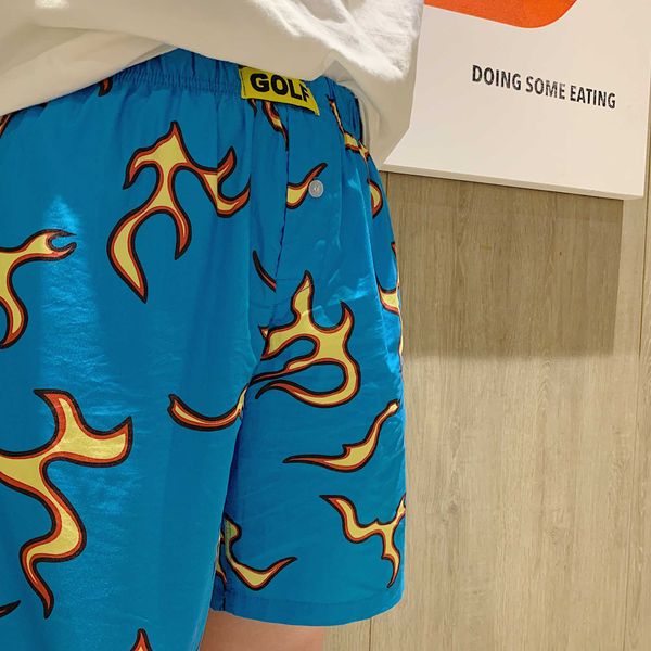golf wang blue fire shorts 21tq, White;black