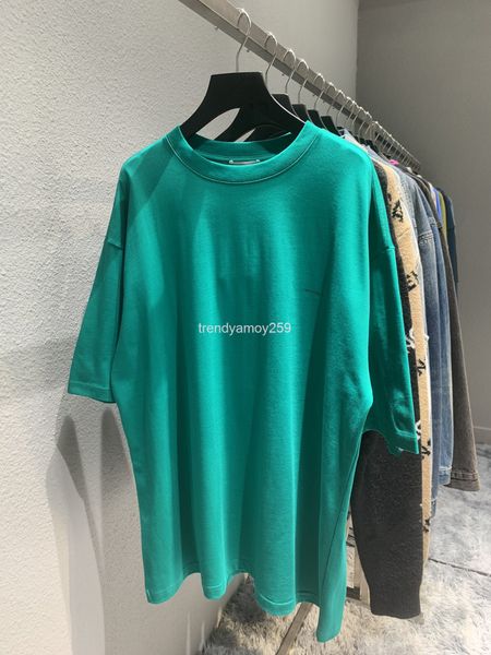 women's t-shirt spring and summer high version b family chest small letter printing os pullover round neck loose men's women', White
women's t-shirt spring and summer high version b family chest small letter printing os pullover round neck loose men's women', White