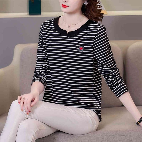 women's sweaters gkfnmt striped cotton female t-shirt basic fall for casual woman o-neck long uod0, White;black
women's sweaters gkfnmt striped cotton female t-shirt basic fall for casual woman o-neck long uod0, White;black