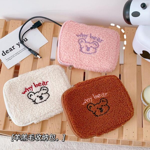 bentoy cute bear cosmetic bag plush charger organizer for data wire phone power bank digital earphone storage pouch bags & cases
bentoy cute bear cosmetic bag plush charger organizer for data wire phone power bank digital earphone storage pouch bags & cases