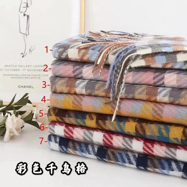 scarves women's plaid scarf autumn and winter trend korean version warm comfortable collar neck colorful houndstooth shawl, Blue;gray
scarves women's plaid scarf autumn and winter trend korean version warm comfortable collar neck colorful houndstooth shawl, Blue;gray