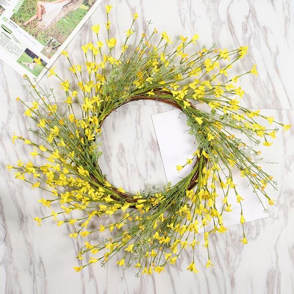 artificial flower wreath, yellow front door wreath winter jasminum for wedding, parties, home wall decor decorative flowers & wreaths
artificial flower wreath, yellow front door wreath winter jasminum for wedding, parties, home wall decor decorative flowers & wreaths