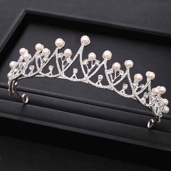 trendy silver color crystal pearl tiara princess headpiece crown party birthday gift bridal headdress wedding hair accessories clips & barre, Golden;silver
trendy silver color crystal pearl tiara princess headpiece crown party birthday gift bridal headdress wedding hair accessories clips & barre, Golden;silver