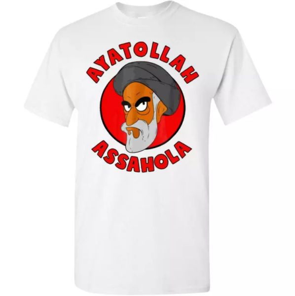 ayatollah assahola homer funny family springfield white t-shirt s-6xl, White;black
ayatollah assahola homer funny family springfield white t-shirt s-6xl, White;black