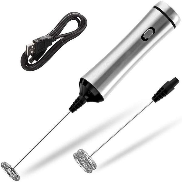 camp kitchen usb chargeable double spring whisk head electric milk frother stainless steel handheld foamer drink mixer two speeds
camp kitchen usb chargeable double spring whisk head electric milk frother stainless steel handheld foamer drink mixer two speeds