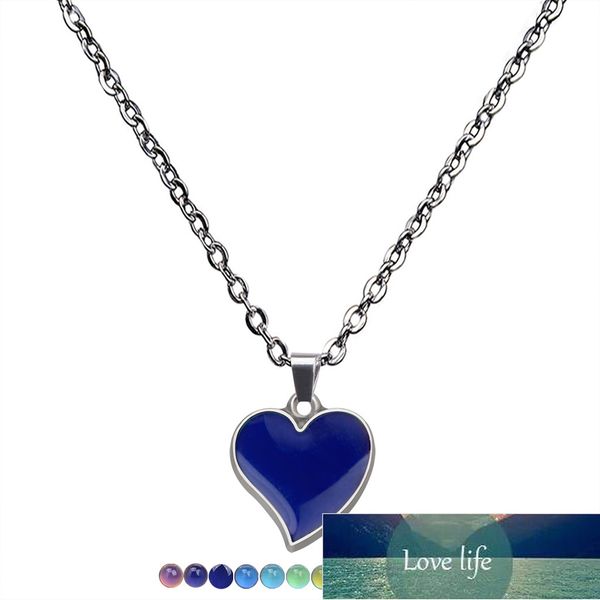 temperature change necklace with silver color heart shaped mood emotion feeling necklace stainless steel jewelry for  factory price expert d
temperature change necklace with silver color heart shaped mood emotion feeling necklace stainless steel jewelry for  factory price expert d