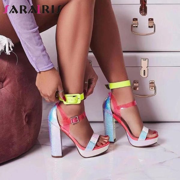 brand ladies party sandals chunky high heels women fashion mixed colors platform summer shoes woman, Black
brand ladies party sandals chunky high heels women fashion mixed colors platform summer shoes woman, Black