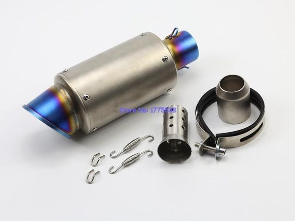 motorcycle exhaust system 51mm inlet motorbike muffler pipe with db killer carbon fiber and stainless steel escape
motorcycle exhaust system 51mm inlet motorbike muffler pipe with db killer carbon fiber and stainless steel escape
