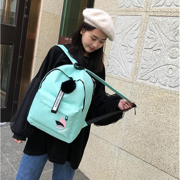 school bags korean nylon printing solid backpack girl for teenage college wind women schoolbag high student bag black pink
school bags korean nylon printing solid backpack girl for teenage college wind women schoolbag high student bag black pink