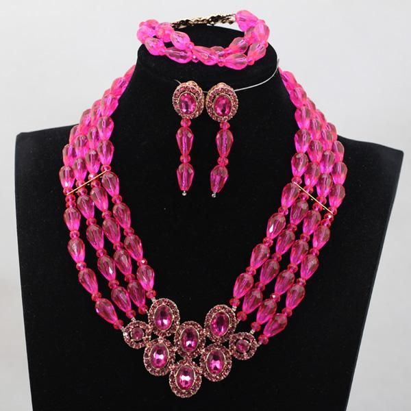 earrings & necklace charming fuchsia pink african jewelry sets chunky beaded crystal rhinestone bride 9 colors wd975, Silver
earrings & necklace charming fuchsia pink african jewelry sets chunky beaded crystal rhinestone bride 9 colors wd975, Silver