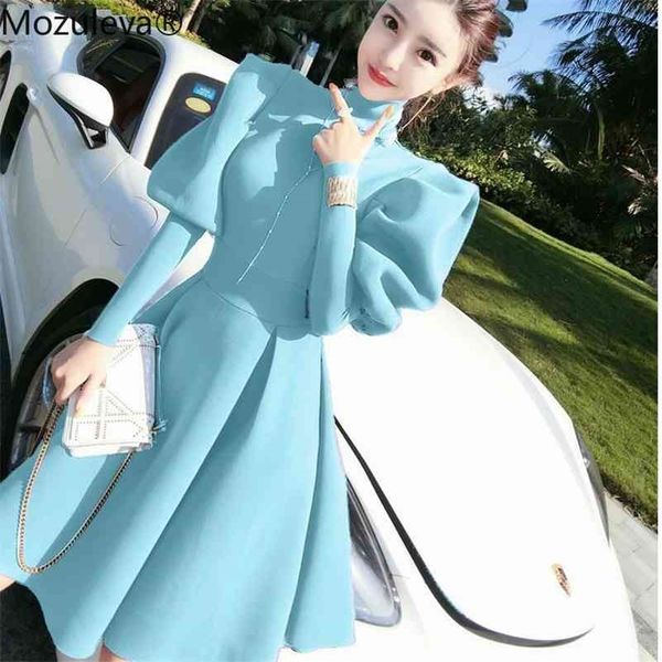 korean chic puff sleeve dress women vintage turtleneck solid pleated dresses party vestidos autumn elegant robe 210416, White
korean chic puff sleeve dress women vintage turtleneck solid pleated dresses party vestidos autumn elegant robe 210416, White