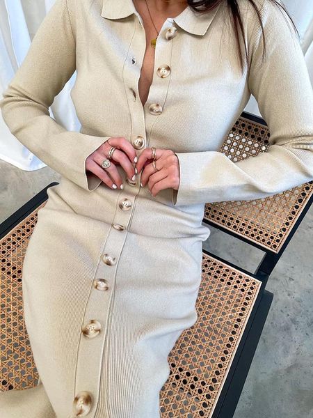 casual dresses cokago knitted bodycon midi dress women long sleeve button white y2k autumn winter solid thick knit female, Black;gray
casual dresses cokago knitted bodycon midi dress women long sleeve button white y2k autumn winter solid thick knit female, Black;gray
