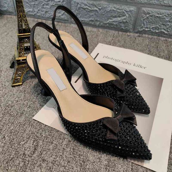 69% off store online 2021 new miu * crystal diamond pointed sequin women's shoes high heel sandals bowknot thin hollow single, Black
69% off store online 2021 new miu * crystal diamond pointed sequin women's shoes high heel sandals bowknot thin hollow single, Black