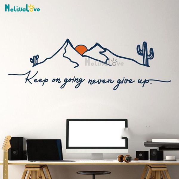 wall stickers mountain decal with qutoes keep on going never give up living room bedroom home decor removable sticker bd535
wall stickers mountain decal with qutoes keep on going never give up living room bedroom home decor removable sticker bd535