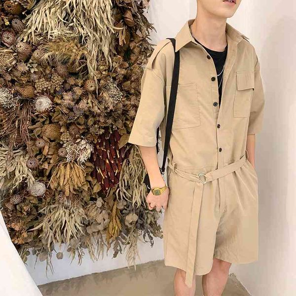 pantjapanese shorts men's retro loose five-point short-sleeved one-piece overalls, Black
pantjapanese shorts men's retro loose five-point short-sleeved one-piece overalls, Black