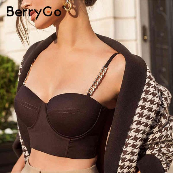 berrygo club chain sling chic solid color sleeveless crop low chest off shoulder short tank 210513, White
berrygo club chain sling chic solid color sleeveless crop low chest off shoulder short tank 210513, White