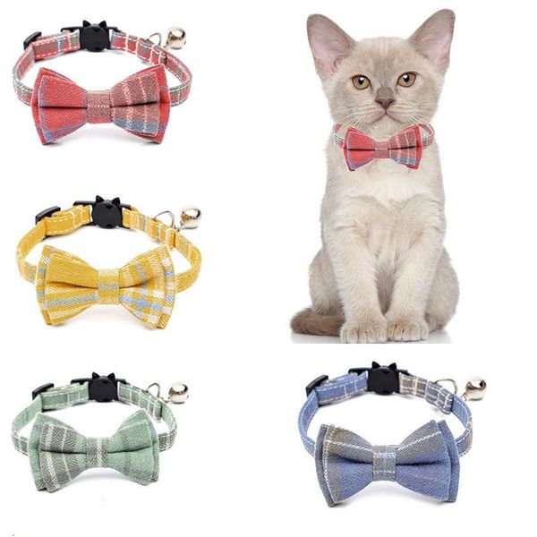 cat collars & leads colorful plaid cotton striped bowknot necklace adjustable belt safety buckle solid color pet supplies accessories
cat collars & leads colorful plaid cotton striped bowknot necklace adjustable belt safety buckle solid color pet supplies accessories