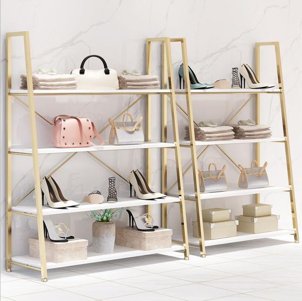clothing store shoe bag display shelf commercial furniture shoes shop multi layer rack gold jewelry ladder shelfs floor
clothing store shoe bag display shelf commercial furniture shoes shop multi layer rack gold jewelry ladder shelfs floor