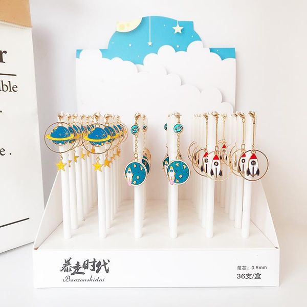 gel pens 36 pcs/lot creative rocket pendant pen cute 0.5 mm black ink signature promotional gift stationery school supplies
gel pens 36 pcs/lot creative rocket pendant pen cute 0.5 mm black ink signature promotional gift stationery school supplies
