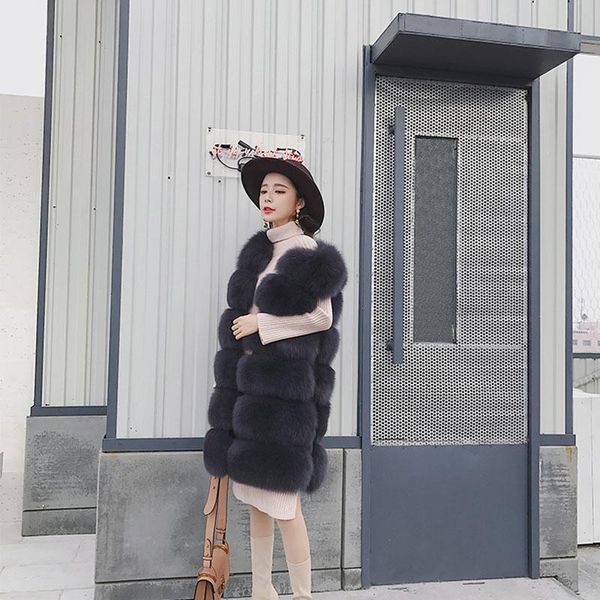 women's fur & faux women winter clothes warm real full pelt vest coats korean elegant vintage coat jacket manteau femme hiver zl631, Black
women's fur & faux women winter clothes warm real full pelt vest coats korean elegant vintage coat jacket manteau femme hiver zl631, Black