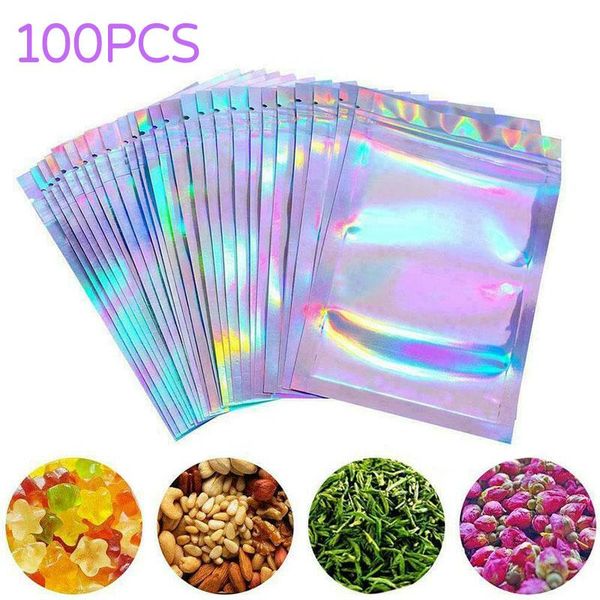 gift wrap 100x bag colorful aluminum foil mylar seal rainbow laser heat zipper pouch packaging with tear notch
gift wrap 100x bag colorful aluminum foil mylar seal rainbow laser heat zipper pouch packaging with tear notch