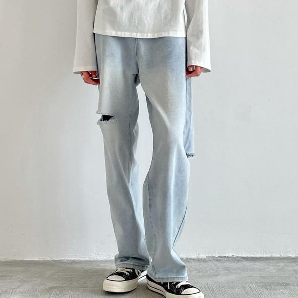 men's jeans summer hole blue fashion casual wide-leg men streetwear loose hip-hop ripped straight denim trousers mens
men's jeans summer hole blue fashion casual wide-leg men streetwear loose hip-hop ripped straight denim trousers mens