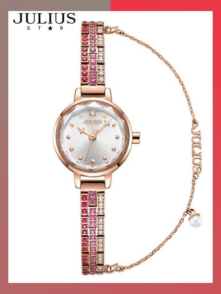 wristwatches julius women's watch sapphire luxury real diamond hours stainless steel bracelet japan quartz girl's birthday gift bo, Slivery;brown
wristwatches julius women's watch sapphire luxury real diamond hours stainless steel bracelet japan quartz girl's birthday gift bo, Slivery;brown