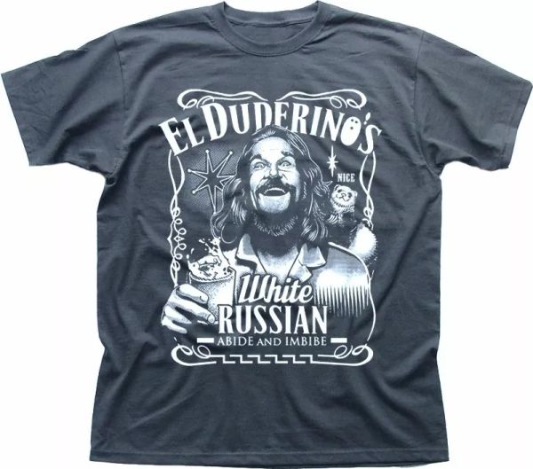 The DUDE Big Lebowski ABIDE poster Jeff Bridges El Duderino grey t-shirt FN9277, White;black
The DUDE Big Lebowski ABIDE poster Jeff Bridges El Duderino grey t-shirt FN9277, White;black