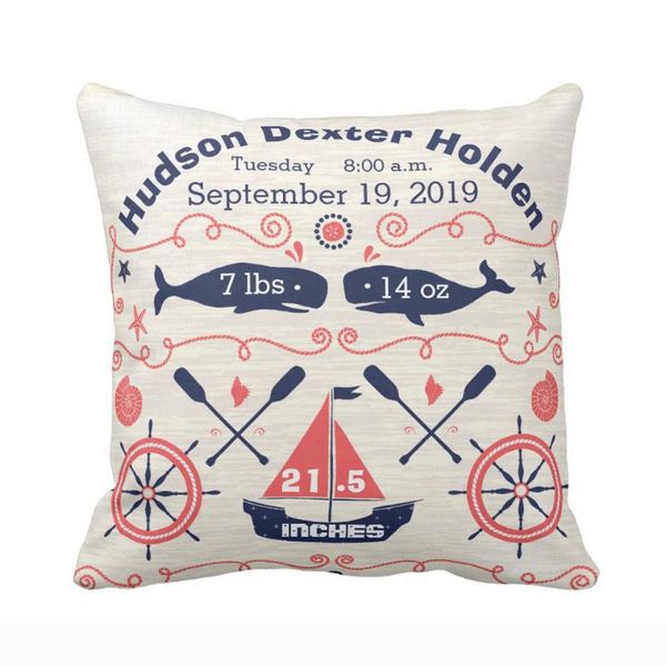personalized nautical navy coral boy nursery baby birth stat throw pillow cover decorative case sofa seat soft pillowcase cushion/decorative
personalized nautical navy coral boy nursery baby birth stat throw pillow cover decorative case sofa seat soft pillowcase cushion/decorative