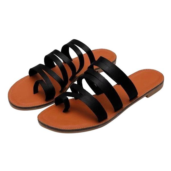women's flat sandals summer beach fashion clip toe non slip slippers roman outdoor flip-flops sport female d4#, Black
women's flat sandals summer beach fashion clip toe non slip slippers roman outdoor flip-flops sport female d4#, Black