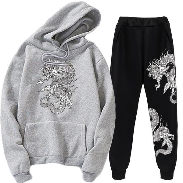 3d print retro dragon clouds womens tracksuits two pieces set fleece hooded oversize sweatshirt pant hoodie suit winter casual outfits, Gray
3d print retro dragon clouds womens tracksuits two pieces set fleece hooded oversize sweatshirt pant hoodie suit winter casual outfits, Gray