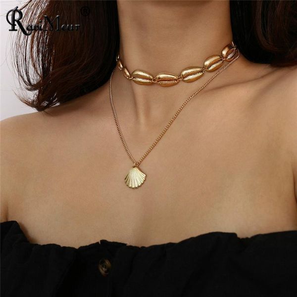 chokers ravimour choker necklace women bohemian metal gold shell double chain kolye ethnic collier femme vintage jewelry punk colgante, Golden;silver
chokers ravimour choker necklace women bohemian metal gold shell double chain kolye ethnic collier femme vintage jewelry punk colgante, Golden;silver